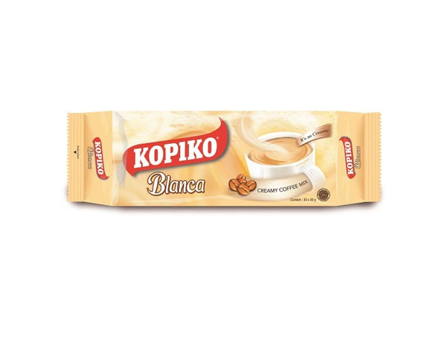 Kopiko Blanca Coffee Smooth & Creamy Mix Pouch 30g x 30 Sachets
