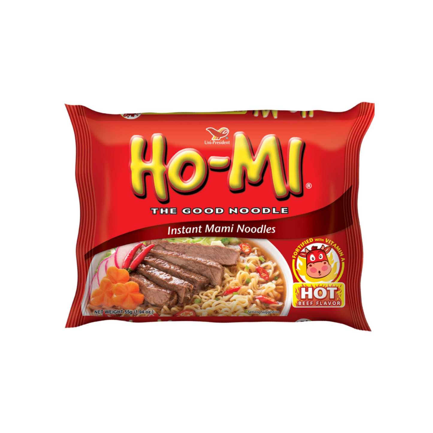Ho-Mi Hot Instant Mami Noodles Beef Flavor 55g
