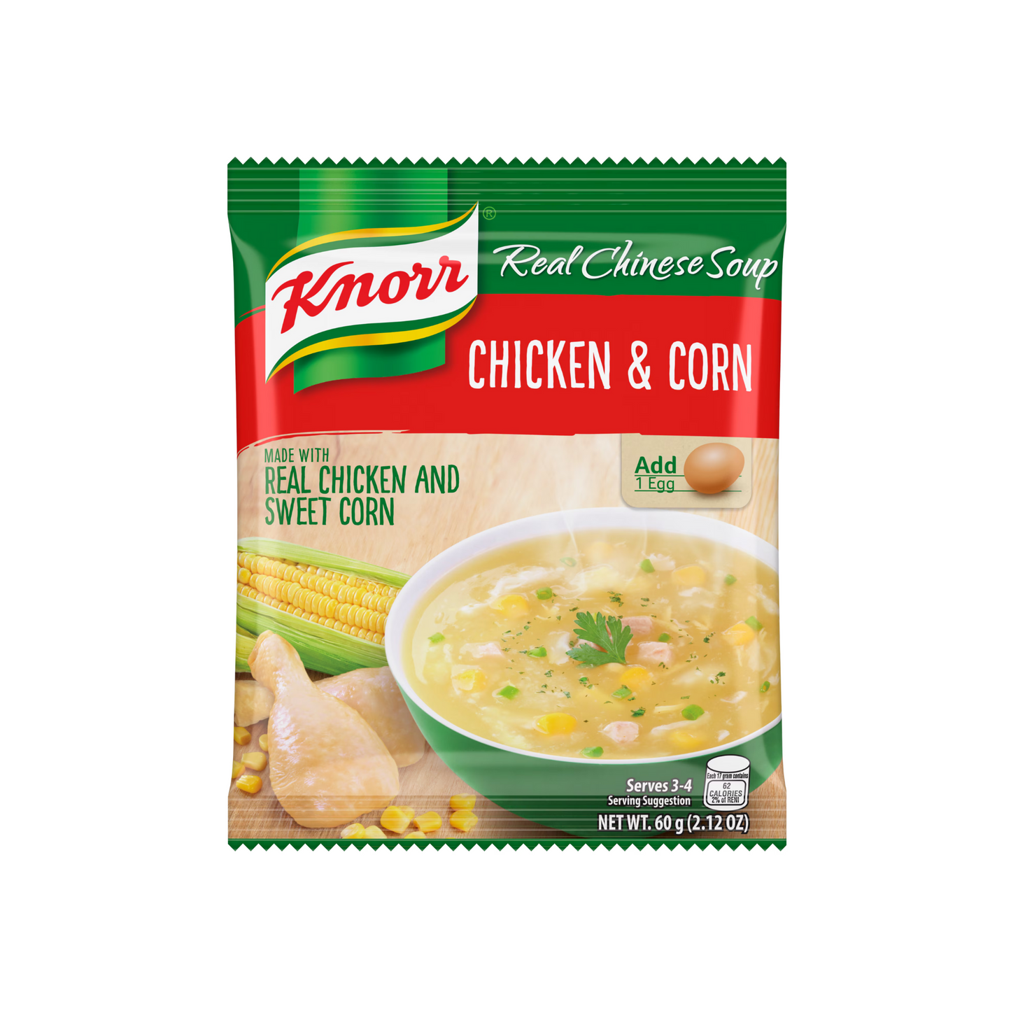 Knorr Real Chinese Style Chicken & Corn Soup 60g