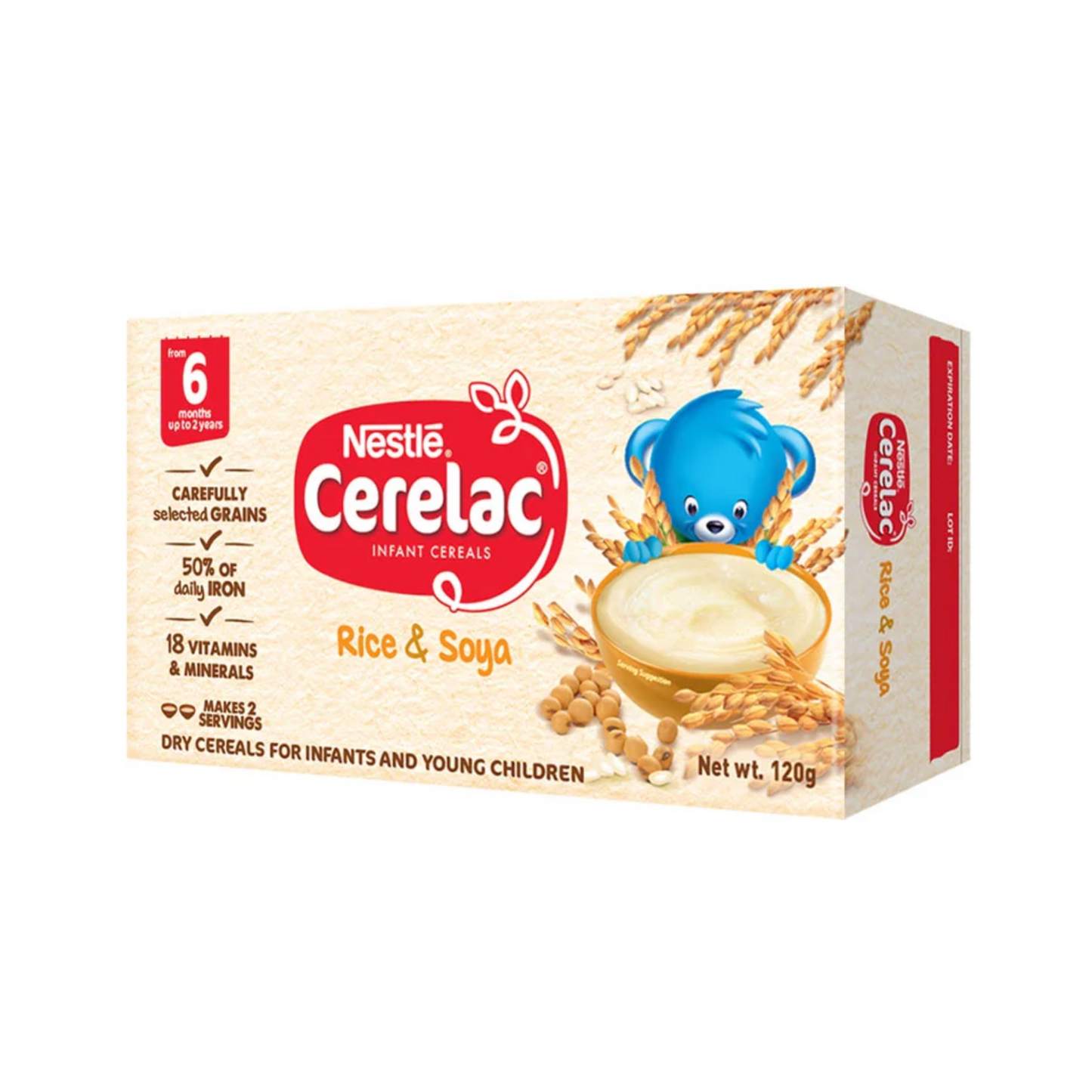 Nestle Cerelac Rice & Soya 120g