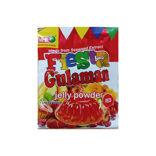 Fiesta Gulaman Jelly Powder Unflavored Red 25g