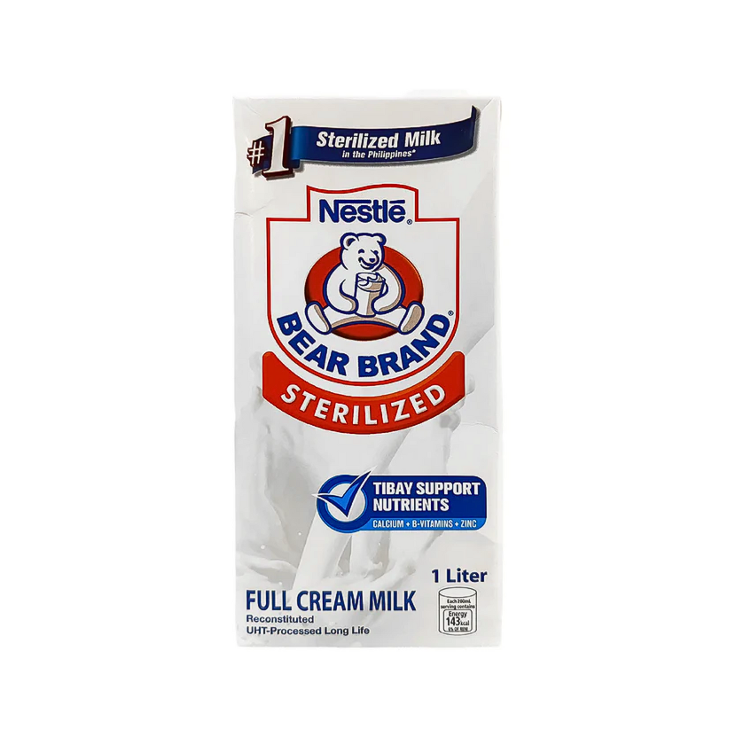 Bear Brand Sterilized Full Cream Milk 1L