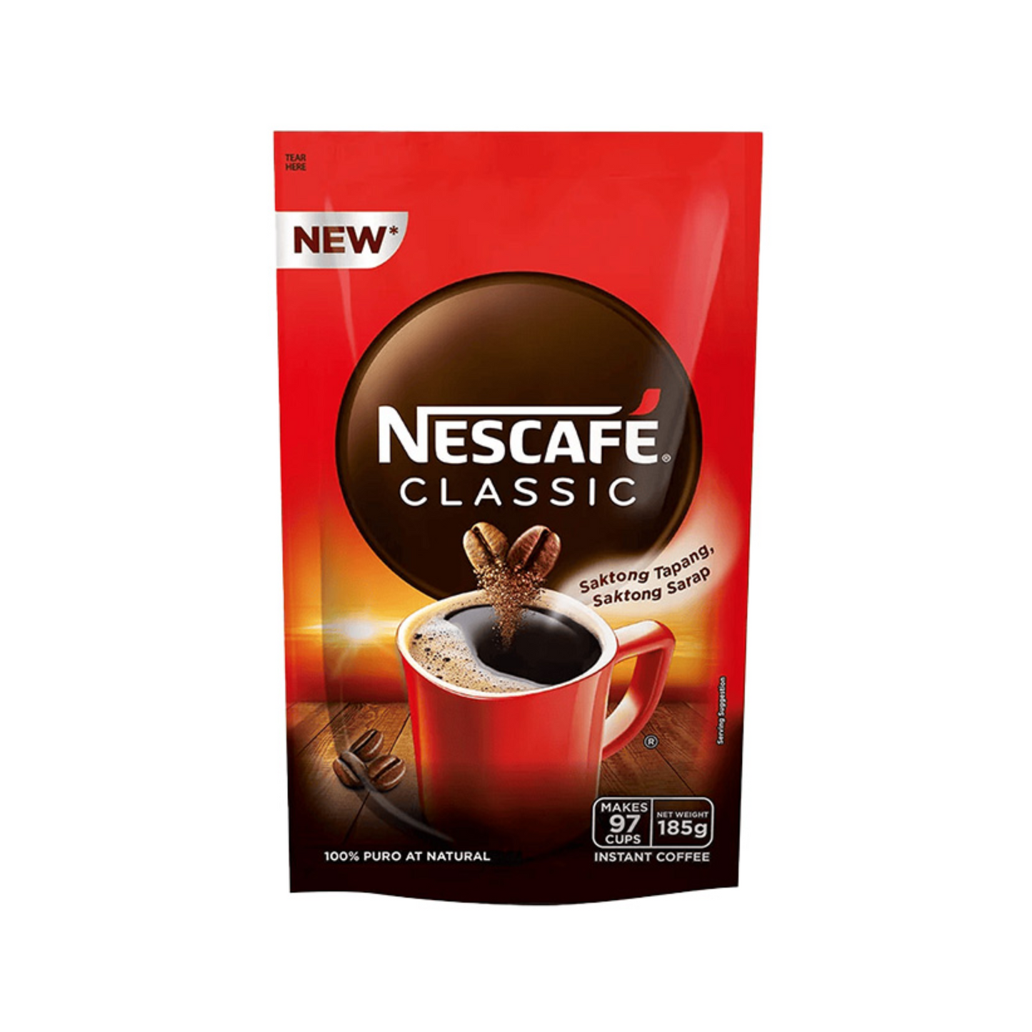 Nestle Classic Instant Coffee Resealable 185g