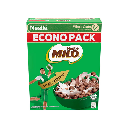 Nestle Milo Choco Malt Cereal Balls Econo Pack 450g