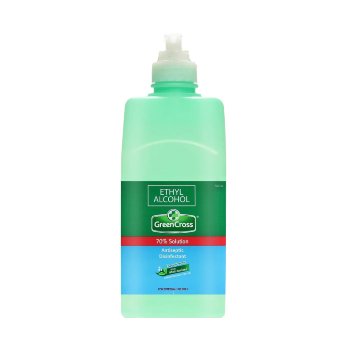 Green Cross 70% Ethyl Alcohol with Moisturizer with Pump 500ml