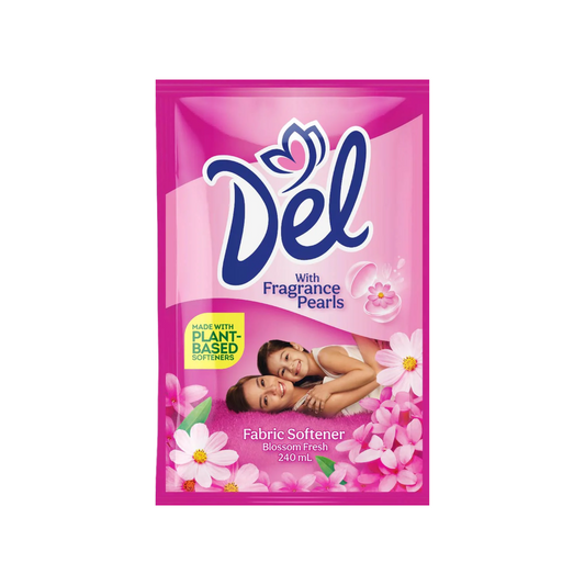 Del Fabric Conditioner Blossom Fresh Pouch 240ml