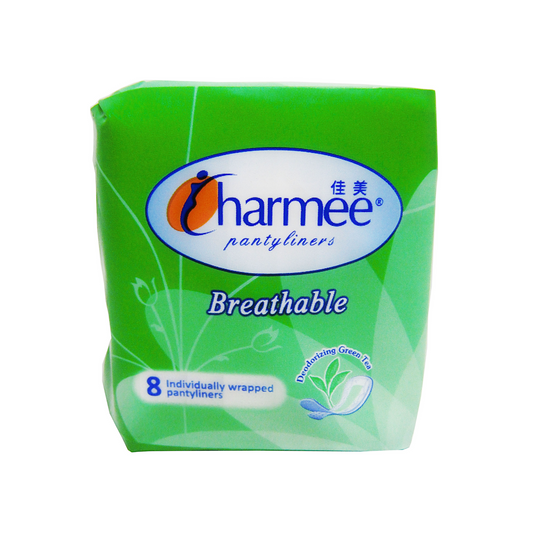 Charmee Pantyliners Breathable Deo Green Tea x 8 pcs