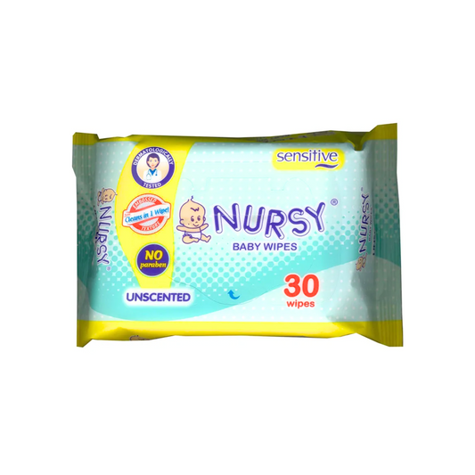Nursy Baby Wipes Unscented 30 Sheets