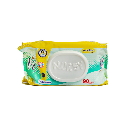 Nursy Baby Wipes Unscented 90 Sheets