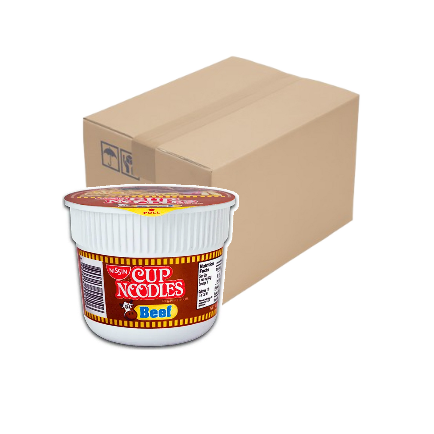 [WHOLESALE] Nissin Cup Noodles Beef Mini 40g x 48 pcs