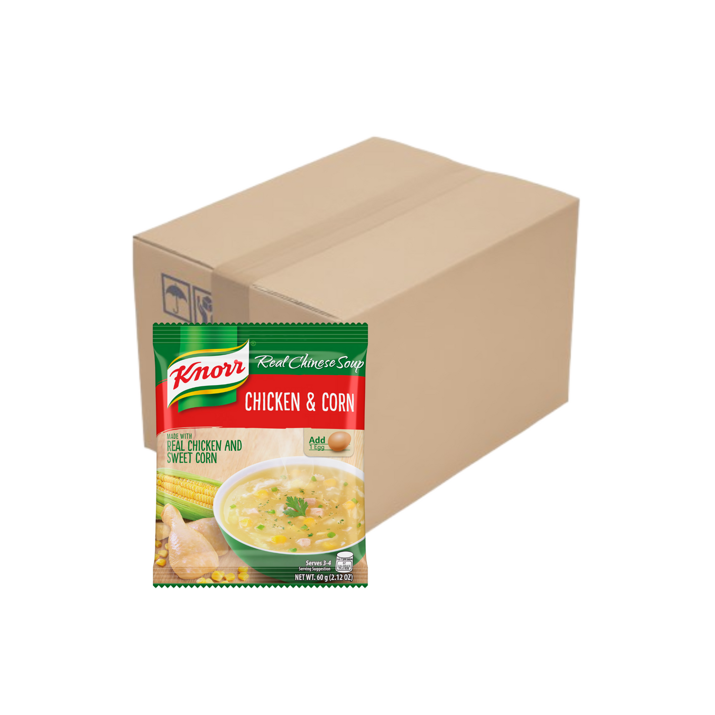 [WHOLESALE] Knorr Chicken & Corn Soup 60g x 60 pcs