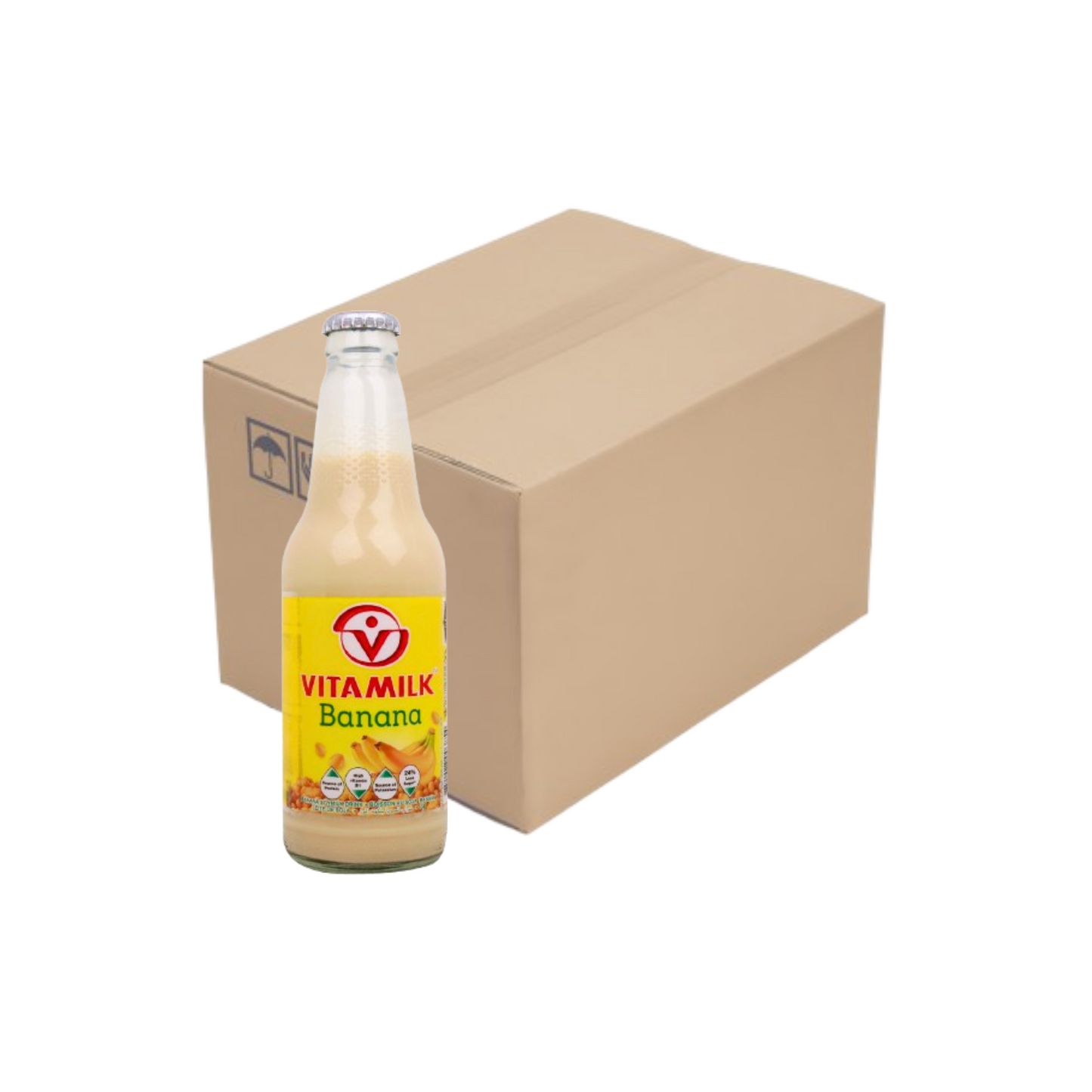 [WHOLESALE] Vitamilk Soy Milk Banana 300ml x 24 Bottles