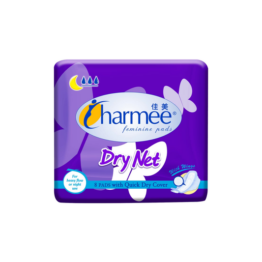 Charmee Feminine Pads Dry Net with Wings x 8 pcs