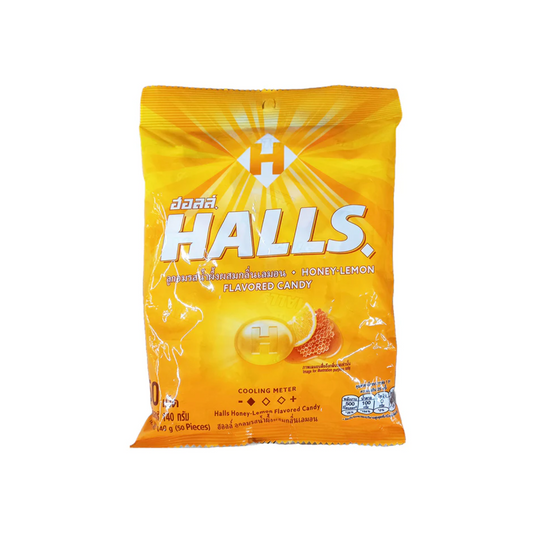 Halls Soother Honey-Lemon Flavored Candy  50 pcs