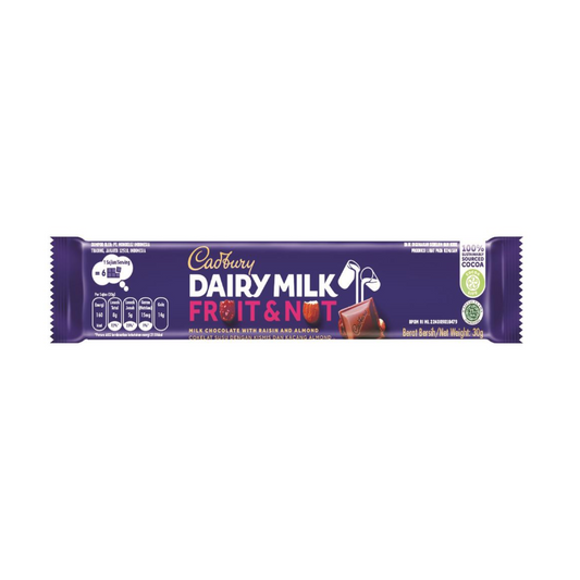Cadbury Dairy Milk Chocolate Fruit & Nut 30g