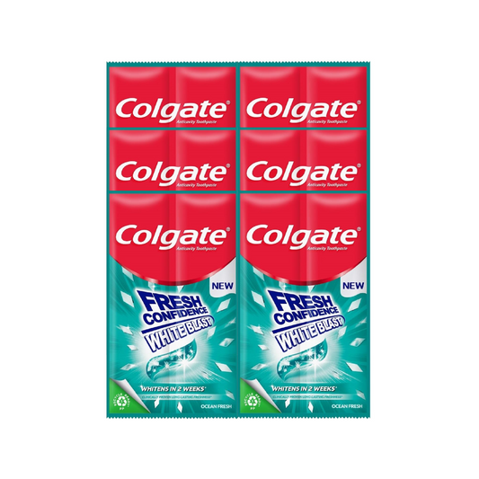 Colgate Fresh Confidence White Blast Ocean Fresh 18g x 6 pcs