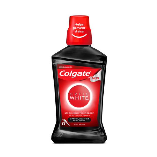 Colgate Optic White Charcoal Mouthwash 500ml