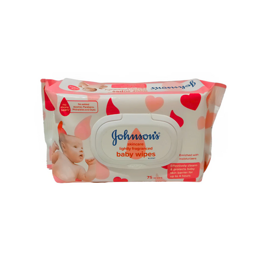Johnson's Baby Skincare Wipes Lightly Fragranced 75 Sheets
