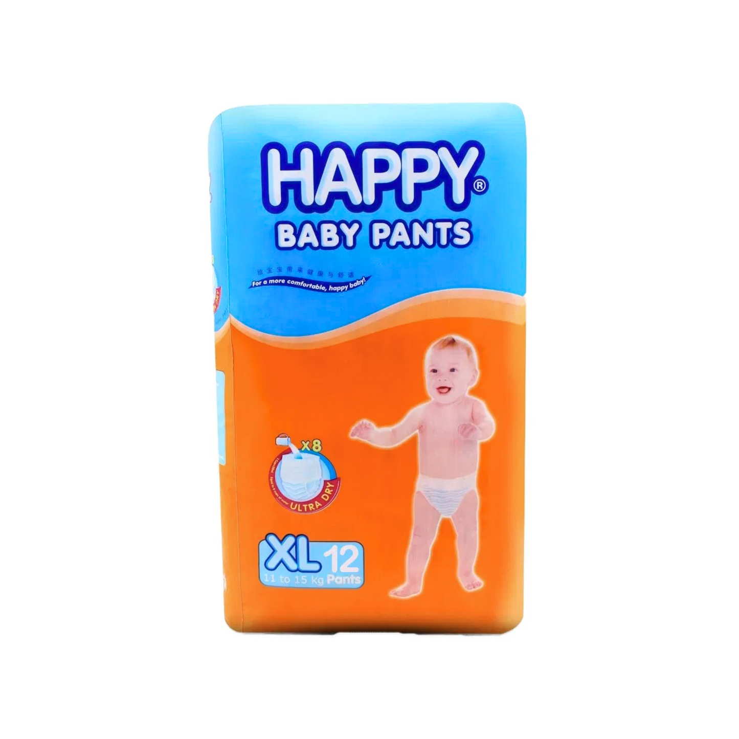 Happy Baby Pants Ultra Dry Diaper XL x 12 pcs