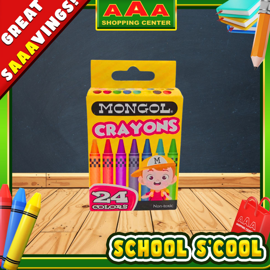 [School Sale] Mongol Crayons 24 Colors