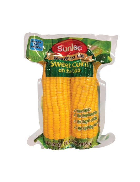 Sunlee Sweet Corn On The Cob Twin Pack 450g