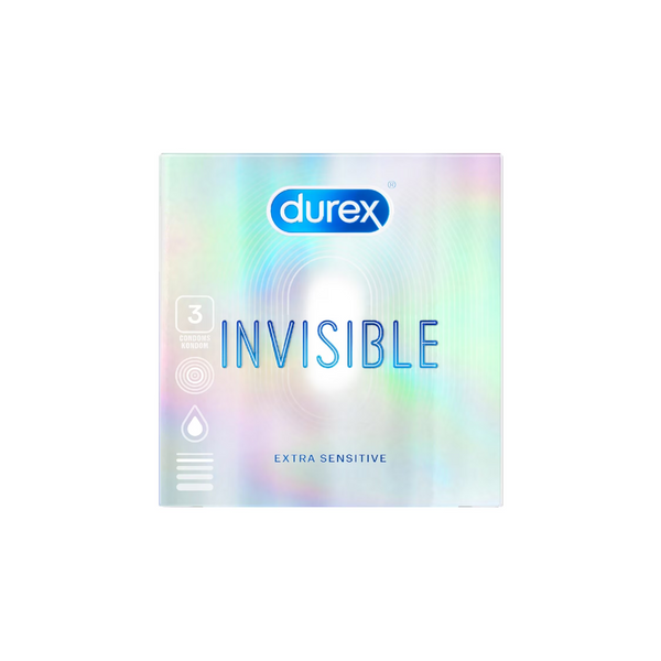 Durex Invisible Extra Sensitive Condoms 3pcs – AAA Shopping Center