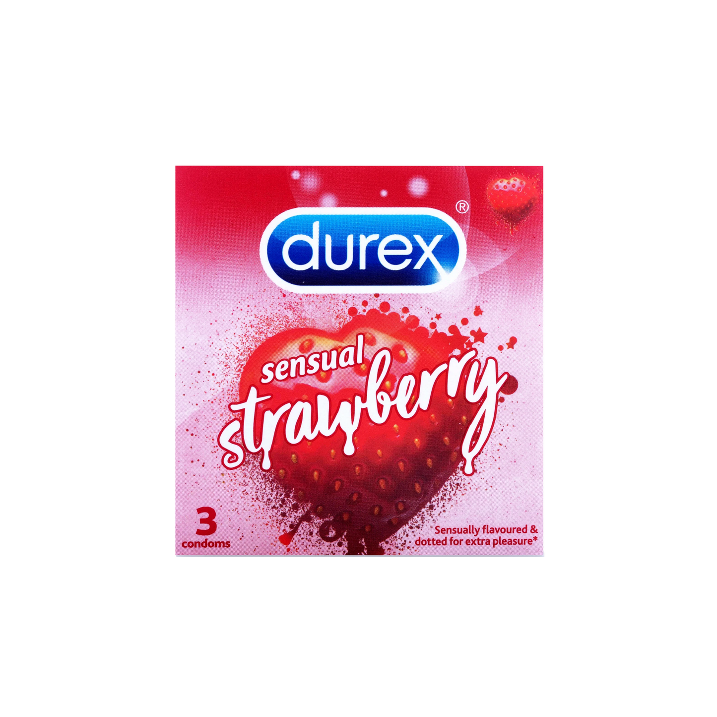 Durex Sensual Strawberry Condoms 3pcs