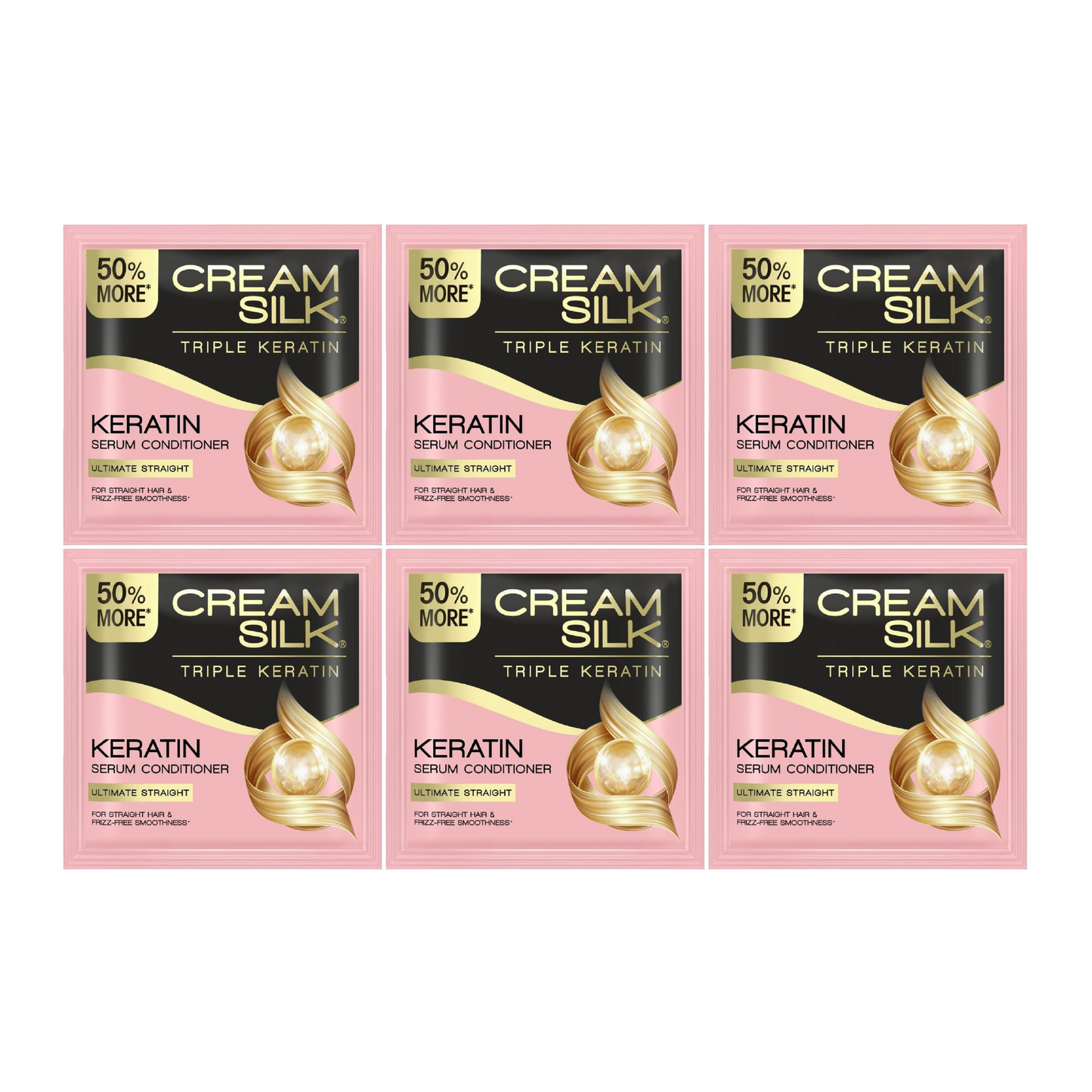 Cream Silk Keratin Serum Conditioner 14ml x 6 pcs