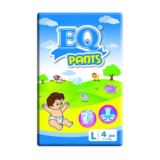 EQ Pants Disposable Baby Diaper Mini Pack Large 4pcs