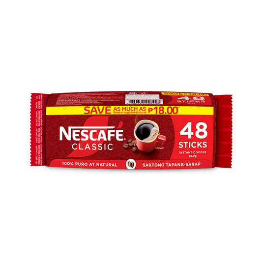 (Save ₱18.00) Nescafe Classic 91.2g x 48 Sticks