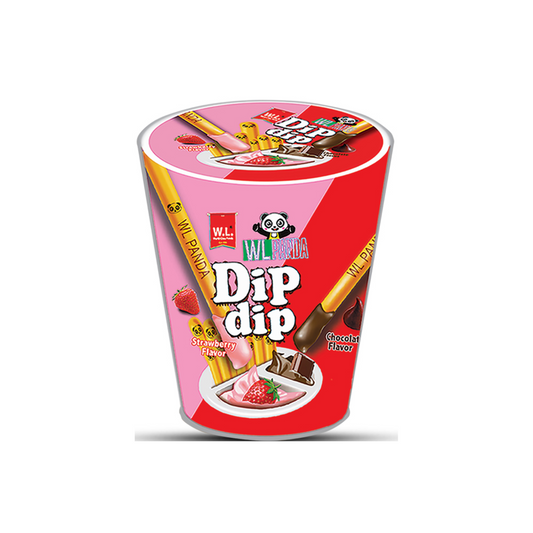 WL Samis Dip Dip Creamy Strawberry & Chocolate Dip Biscuit 30g