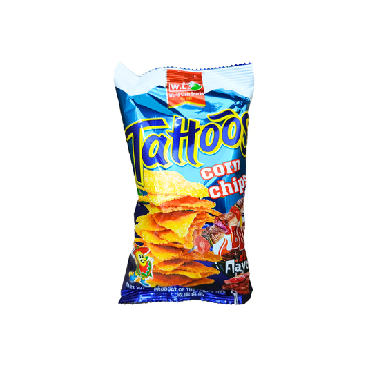 Tattoos Corn Chips BBQ Flavor 58g