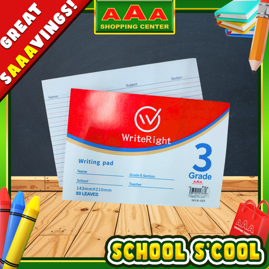 [School Sale] WriteRight Grade 3 Writing Paper  x 80 Leaves