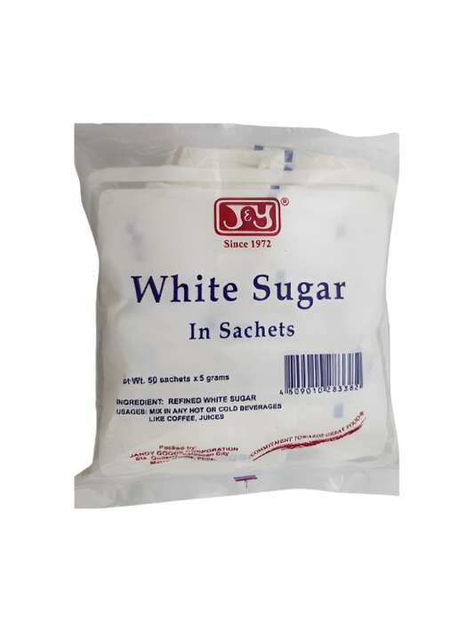J&Y White Sugar 5g x 50 Sachets