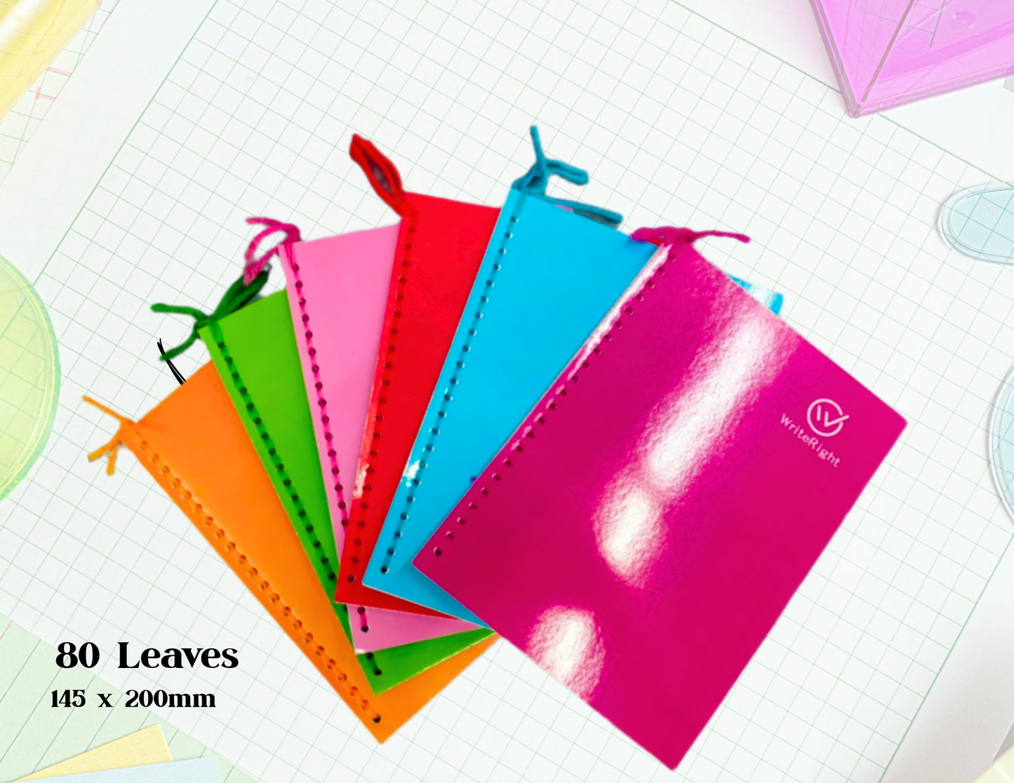 [School Sale] WriteRight Notebook with Yarn A5 Size 145 x 200mm