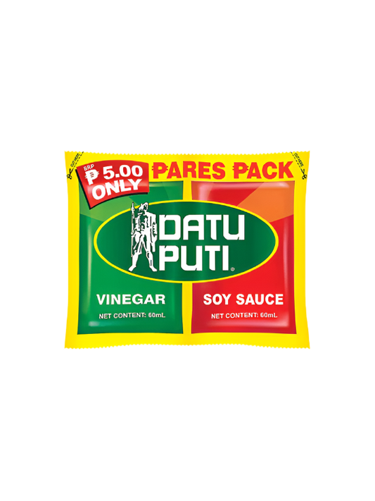 Datu Puti Pares Pack Vinegar & Soy Sauce 60ml