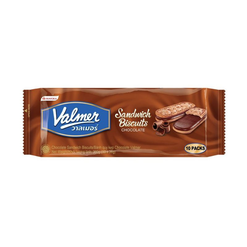 Valmer Chocolate Sandwich Biscuit 36g x 10 Sachets