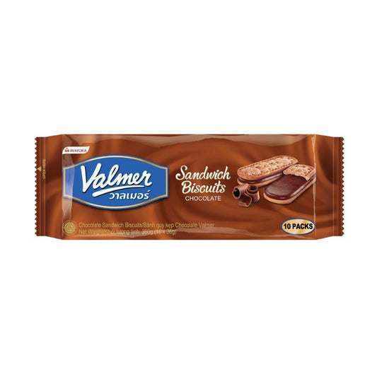 Valmer Chocolate Sandwich Biscuit 36g x 10 Sachets