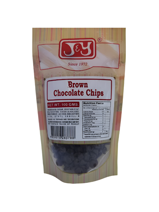 J&Y Brown Chocolate Chips 100g