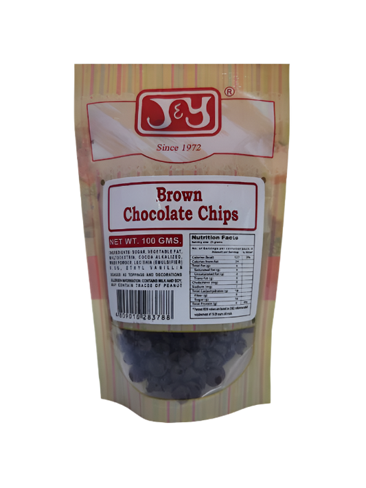 J&Y Brown Chocolate Chips 100g