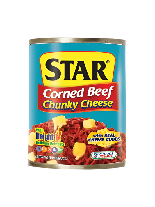 Purefoods Star Corned Beef Chunky Cheese 260g