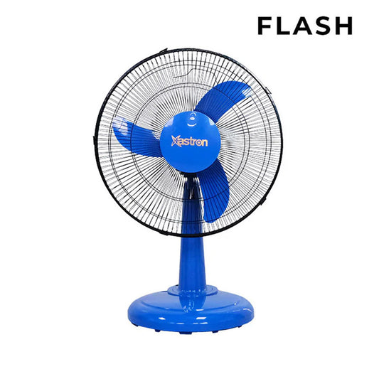 Astron FLASH 16'' Electric Desk Fan - Black | Strong Airflow | Powerful Motor | 50W