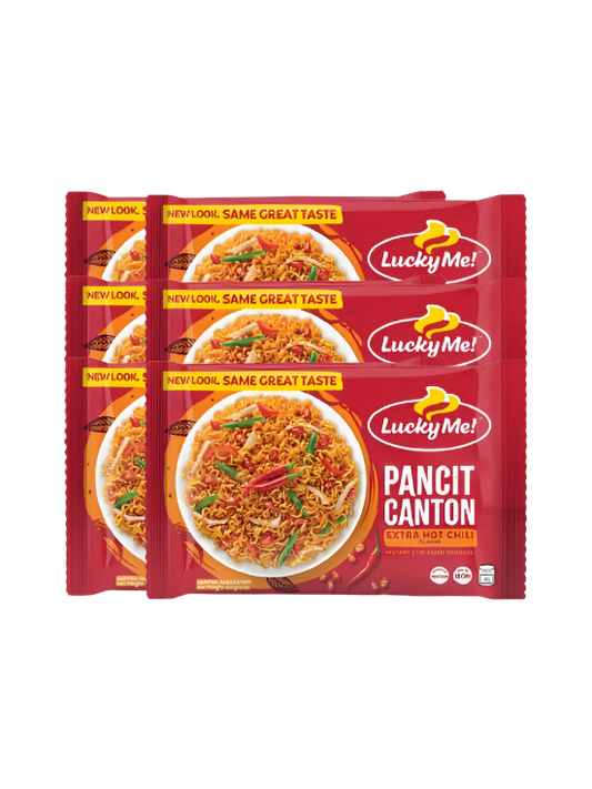 Lucky Me! Pancit Canton Extra Hot Chili 80g x 6 pcs