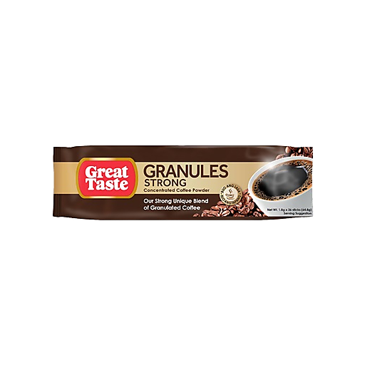 Great Taste Granules Strong Instant Coffee Sticks 1.8g x 36 Sachets