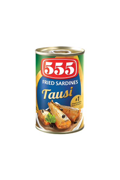 555 Fried Sardines with Tausi in Easy Open Can 155g