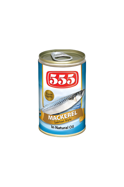 555 Mackerel in Natural Oil in Easy Open Can 155g