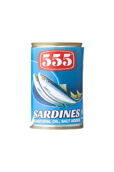 555 Sardines in Natural Oil - Salt Added in Can 155g