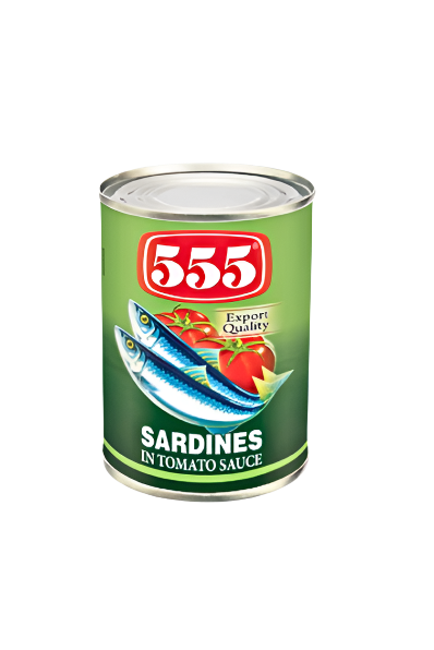 555 Sardines in Tomato Sauce Green 425g