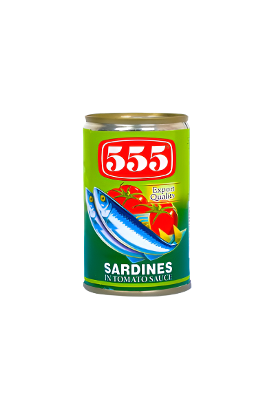 555 Sardines in Tomato Sauce Green 155g