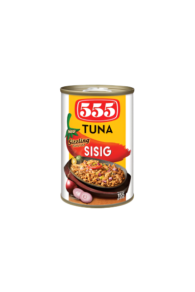 555 Tuna Sizzling Sisig in Easy Open Can 155g
